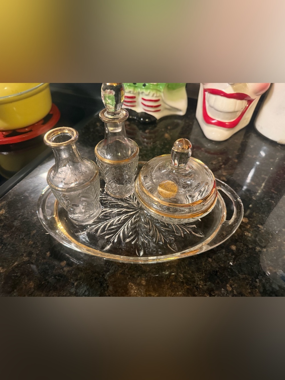 Vintage Hollywood Regency style vanity set